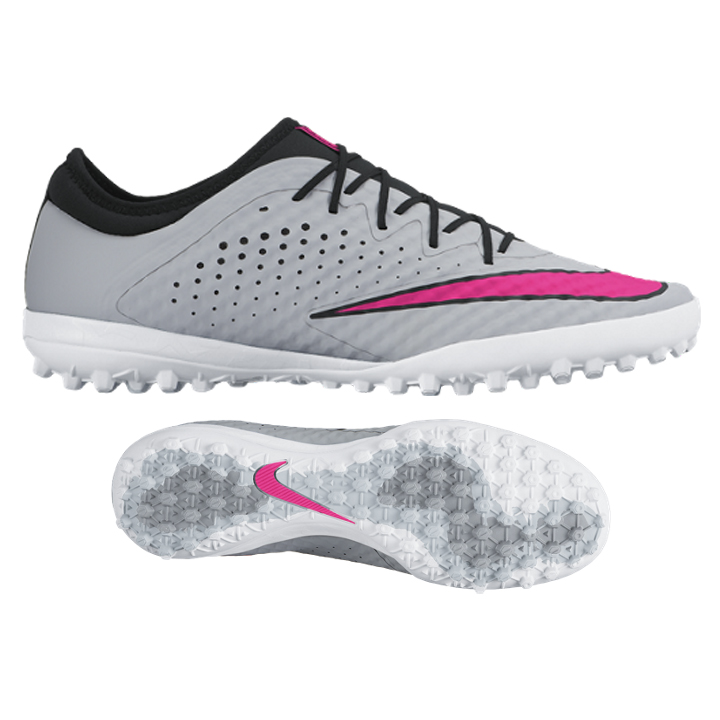 Se infla Locura Desgastar Nike MercurialX Finale Turf Soccer Shoes (Wolf Grey/Pink) @ SoccerEvolution