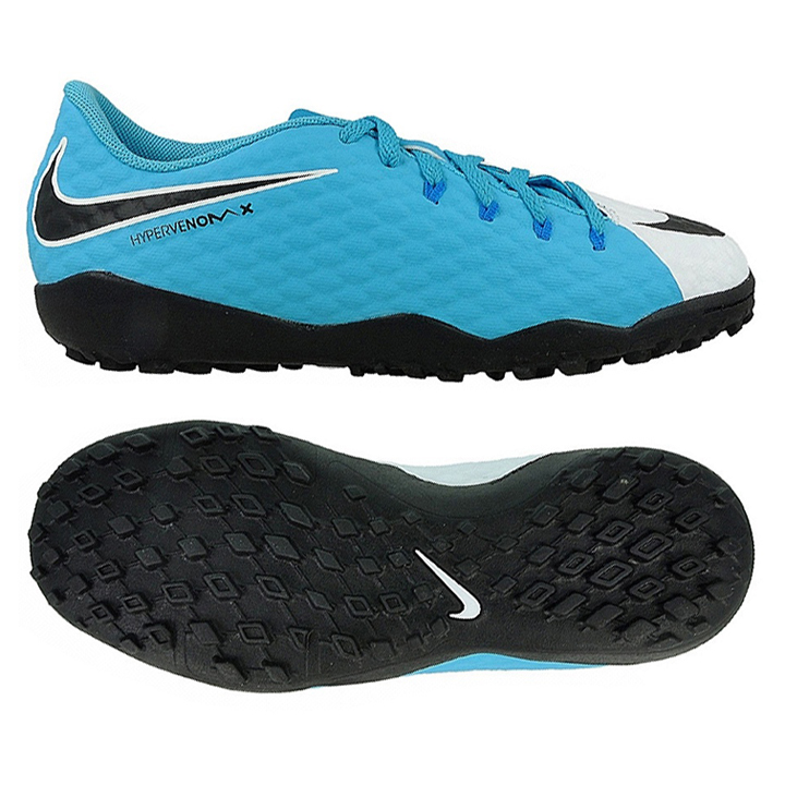 Nike Youth HyperVenomX Phelon III Turf Soccer Shoes (Photo Blue ...