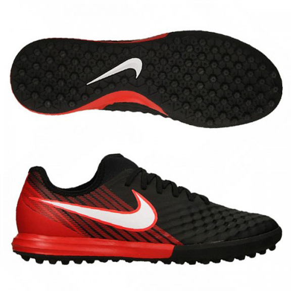 consumption lift Embassy Nike MagistaX Finale II Turf Shoes (Black/Red) @ SoccerEvolution
