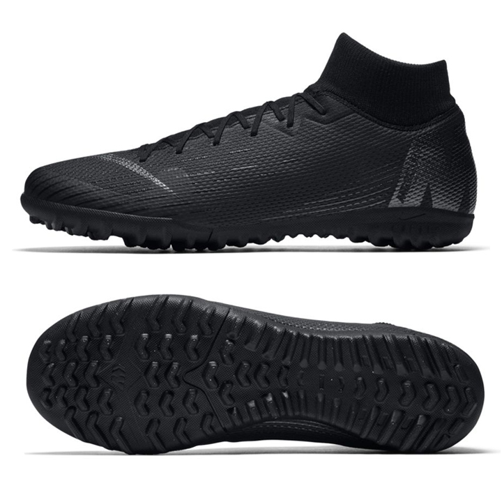 Nike SuperflyX 6 Academy Turf Soccer Shoes (Black Pack) @ SoccerEvolution