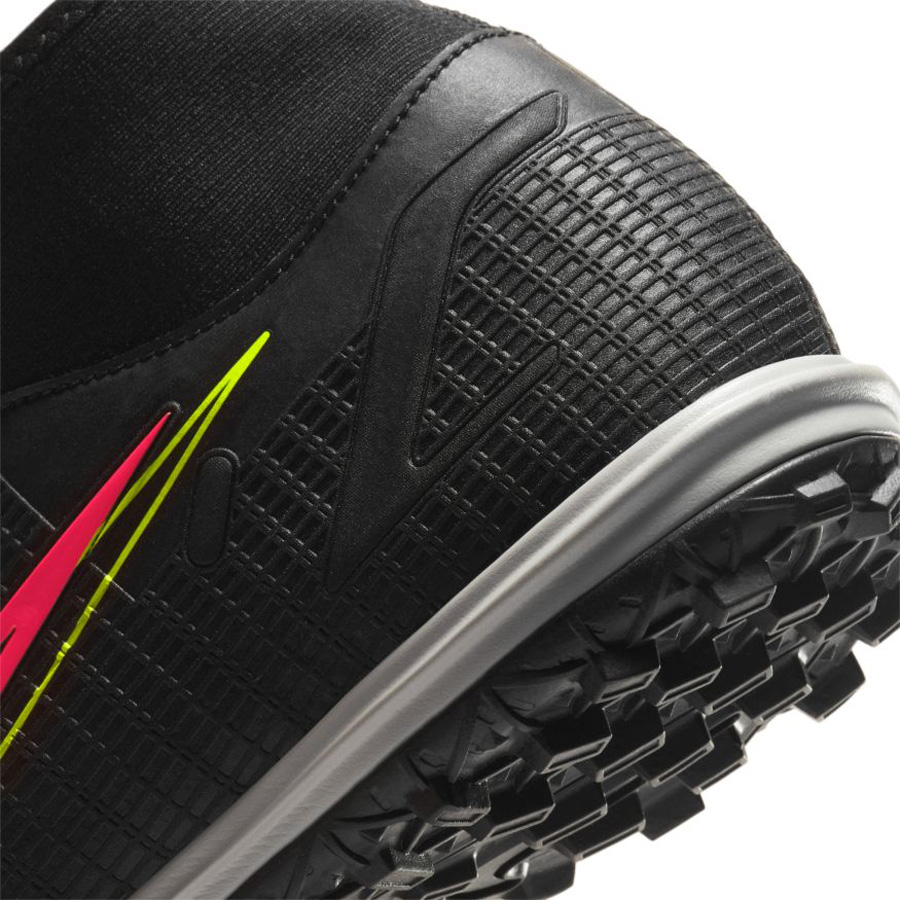 Nike Mercurial Superfly 8 Academy Turf Soccer Shoes (Black/Cyber ...