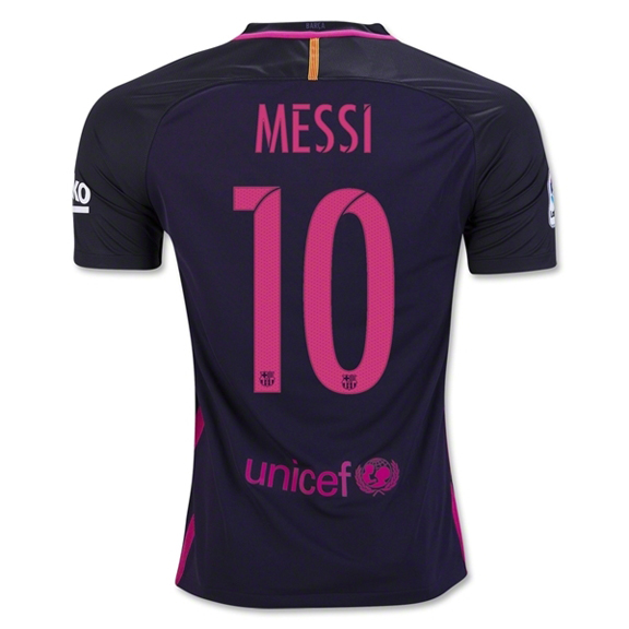 Nike Barcelona Lionel Messi 10 Soccer Jersey (Away 16/17