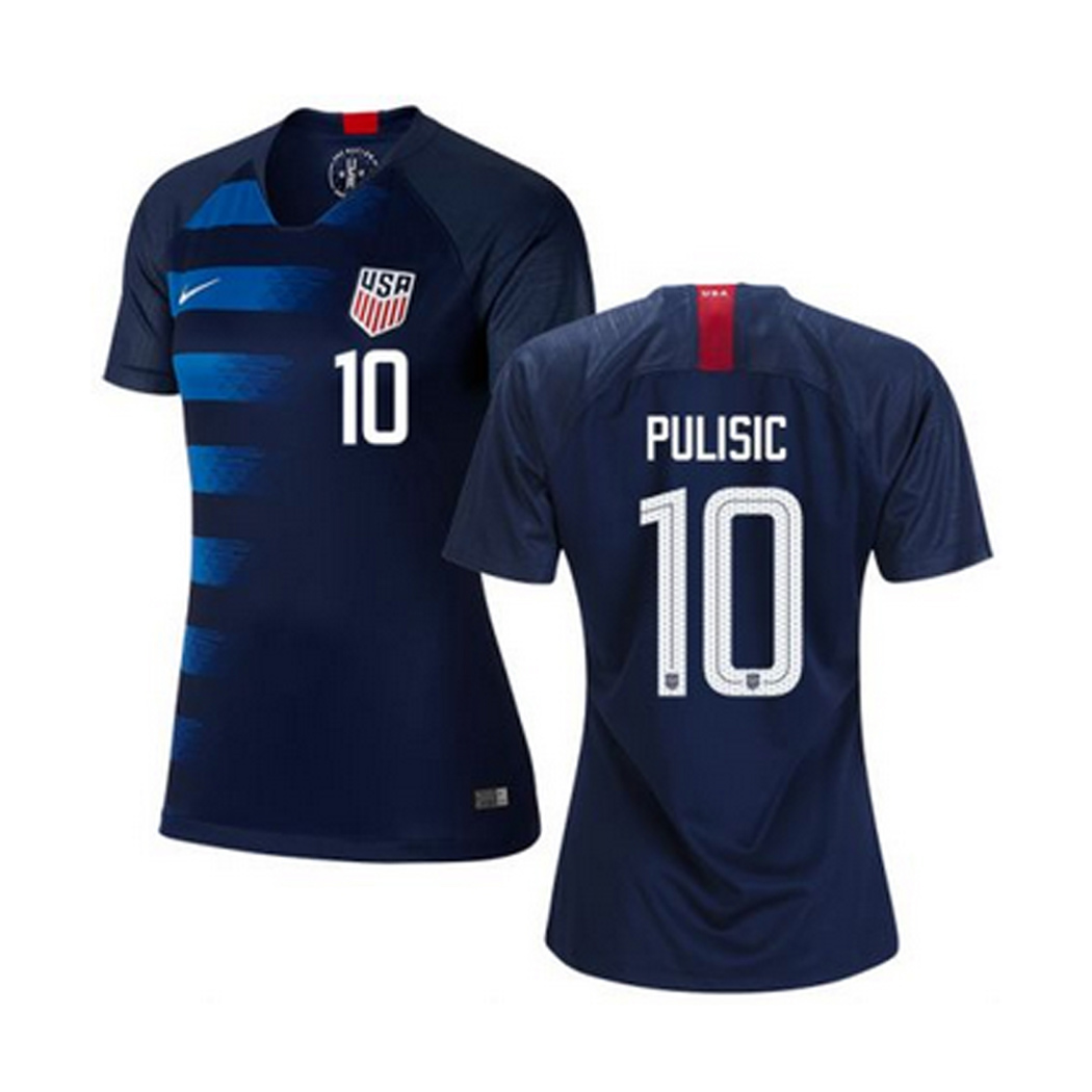 Nike Womens USA Christian Pulisic 10 USWNT Jersey (Away 18/19