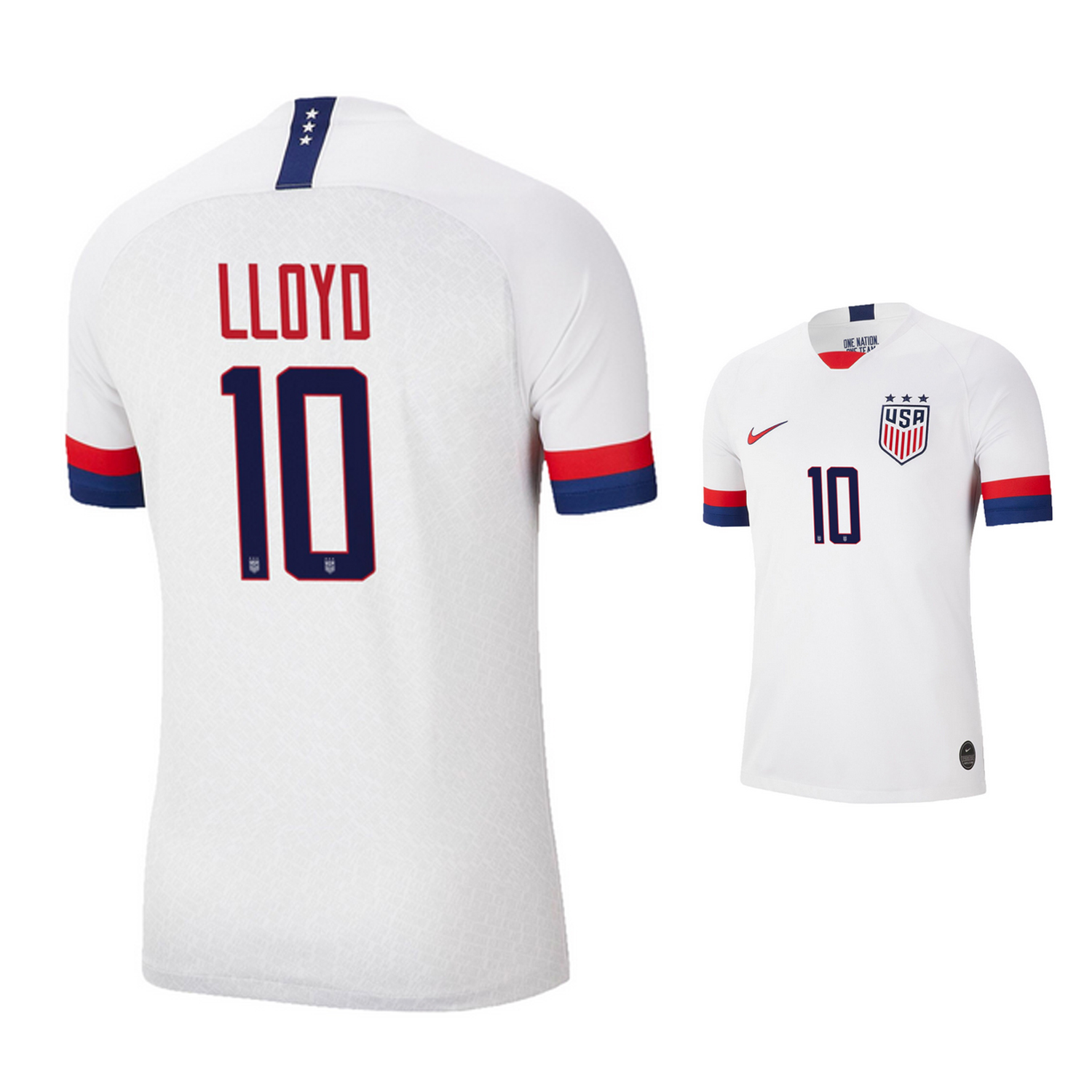 Nike USA Carli Lloyd #10 Mens Soccer Jersey (Home 19/20) @ SoccerEvolution