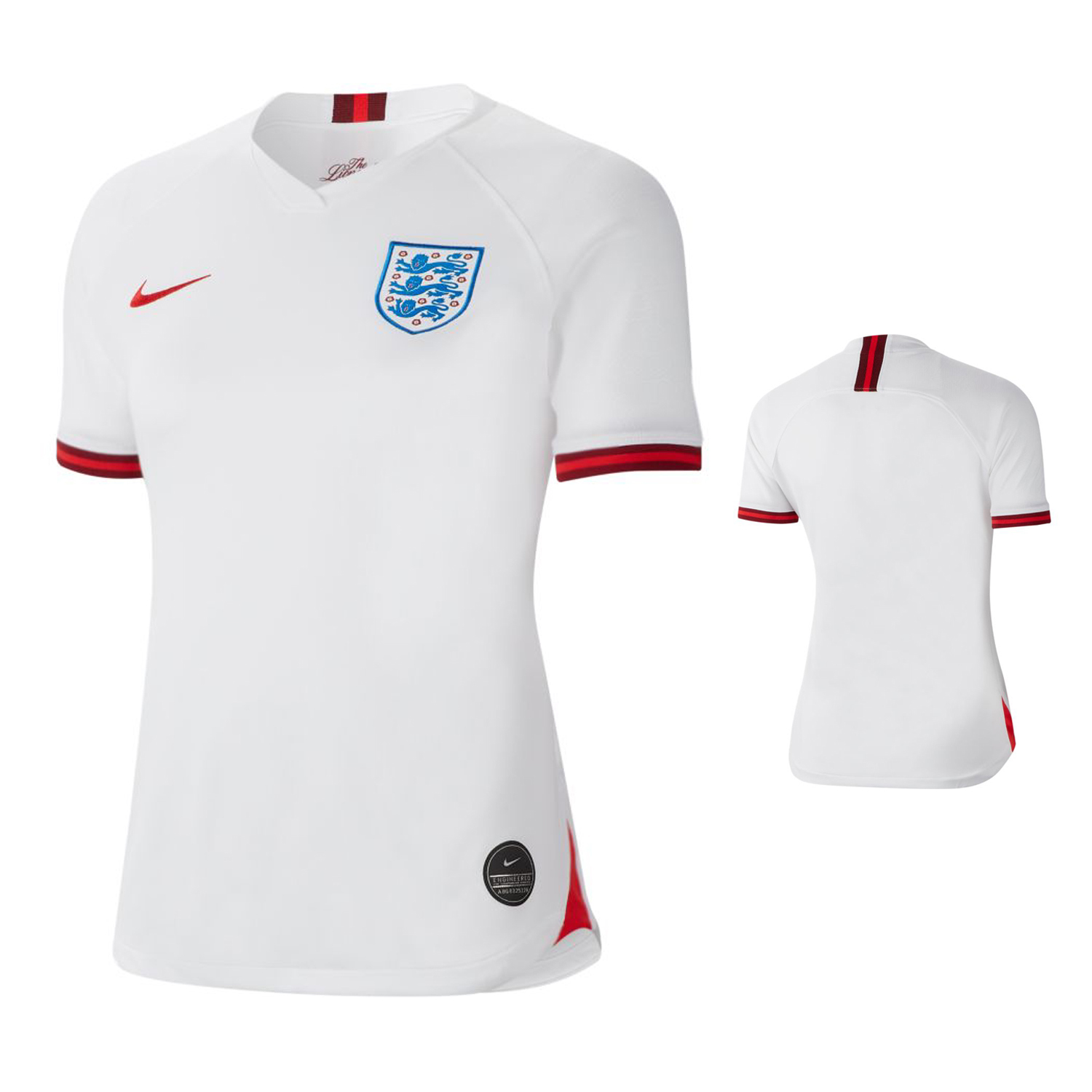 Nike Womens England Soccer Jersey (Home 19/20) SoccerEvolution