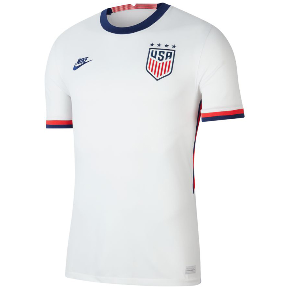Nike USA Mens 4 Star Soccer Jersey (Home 20/21) @ SoccerEvolution