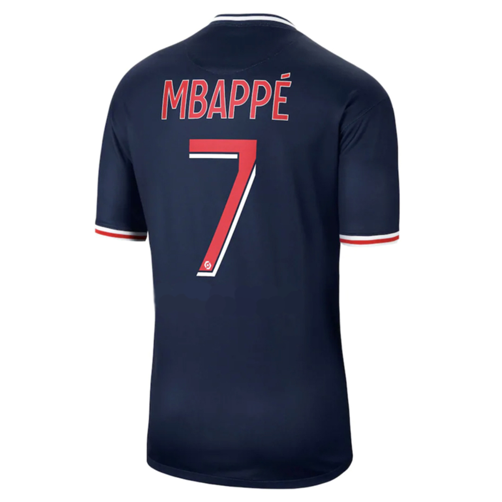 Nike Youth Paris Saint-Germain Mbappe #7 Jersey (Home 20/21 ...