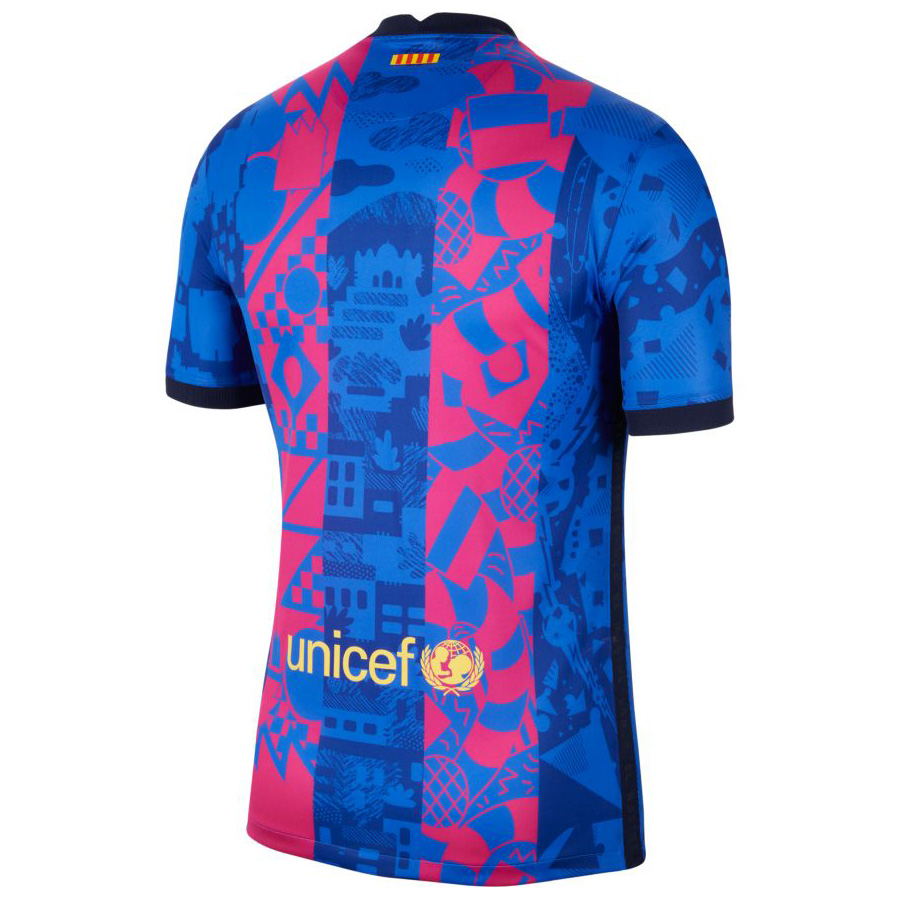 Nike Youth Barcelona Soccer Jersey (Alternate 21/22) @ SoccerEvolution