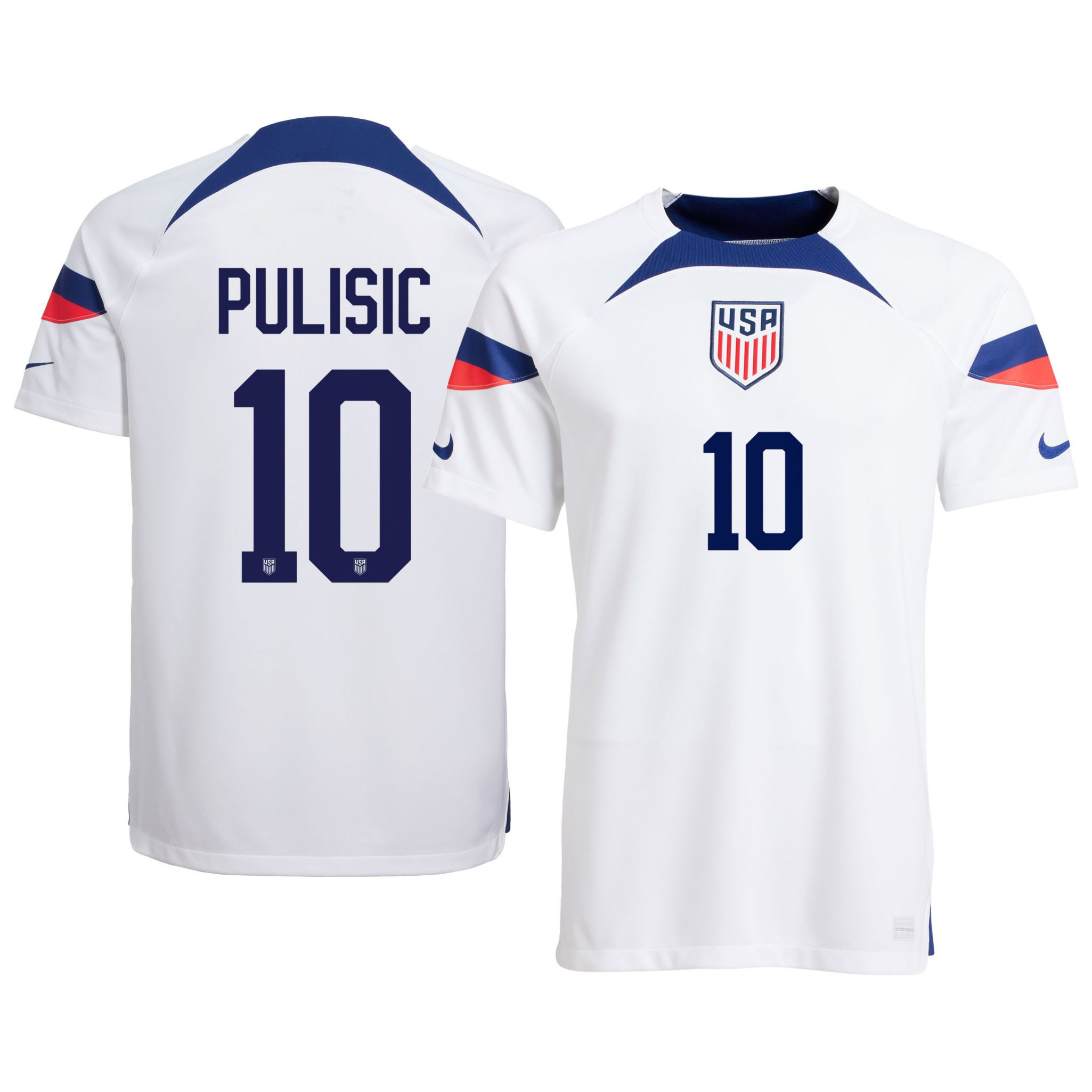  Casmyd Kids Pulisicc #10 USA Soccer Jersey+Shorts Kit