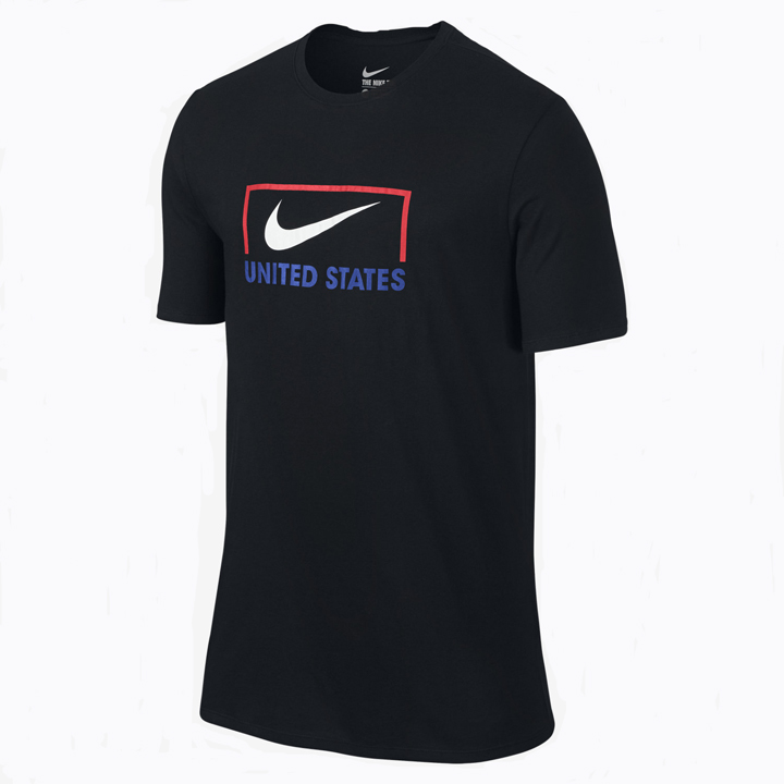 Nike Youth USA Copa Swoosh Soccer Tee (Black) @ SoccerEvolution