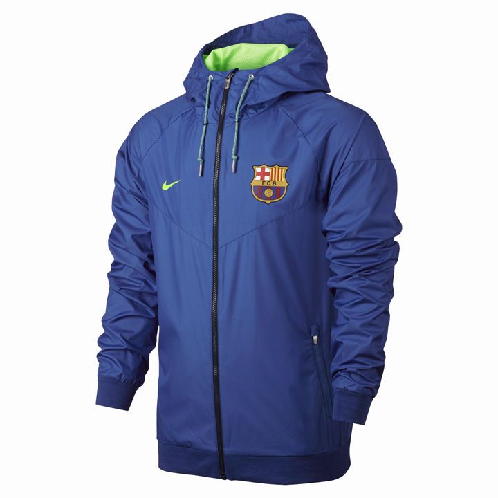 Nike Barcelona Authentic Windrunner Jacket (Royal 16/17) @ SoccerEvolution