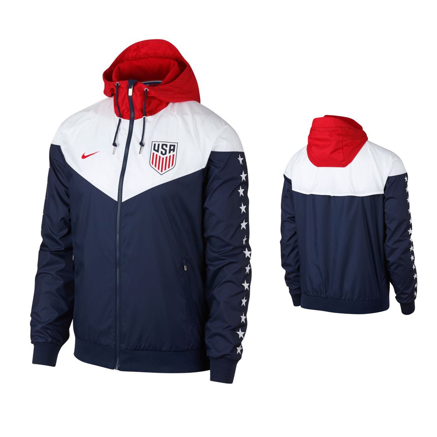 Nike USA Authentic Windrunner Soccer Jacket (2019/20) @ SoccerEvolution