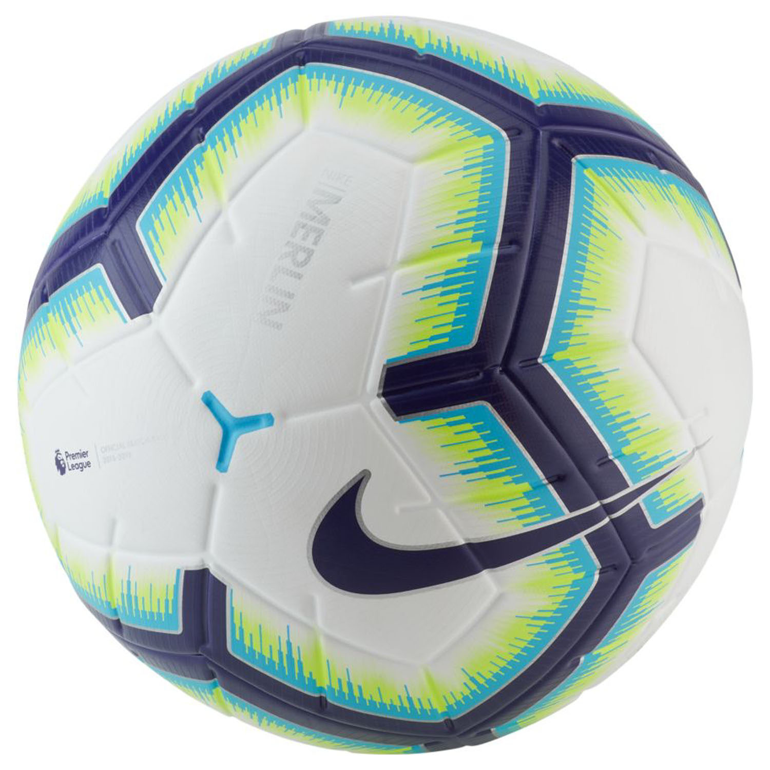 Nike Merlin Premier League Match Soccer Ball (White/Blue) @ SoccerEvolution