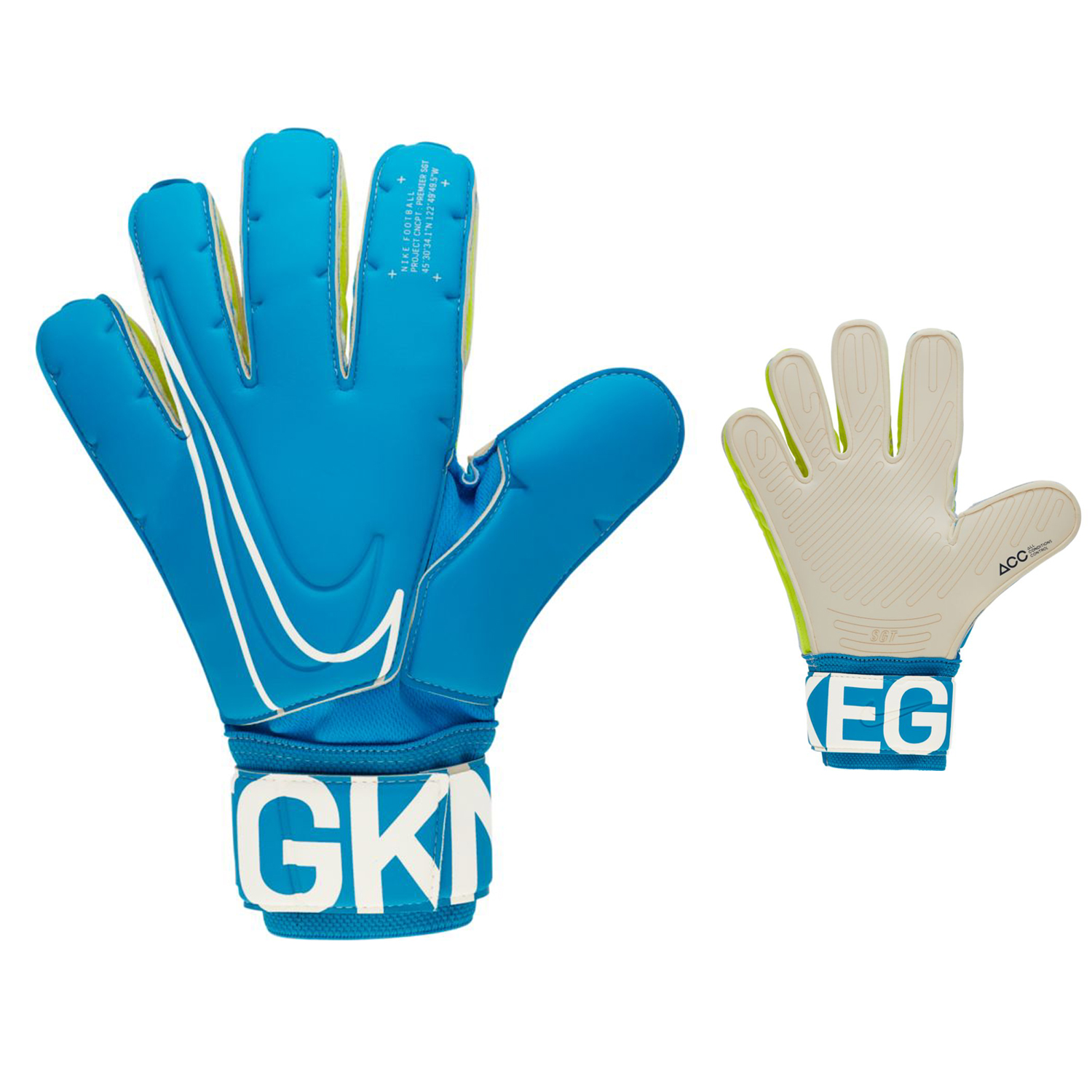 nike goalkeeper gloves blue