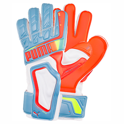 dun kraai herhaling Puma evoSpeed 3.2 Soccer Goalie Glove (Blue/Peach) @ SoccerEvolution