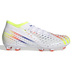 adidas  Predator  Edge.2 FG Soccer Shoes (White/Yellow/Pop Blue)