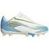 adidas Youth  Messi  F50 Club Velcro FG Shoes (Ivory/Blue/Icey Blue)