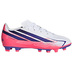 adidas Youth  F50  Hyperfast Club FG Shoes (White/Solar/Turbo)