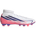 adidas  F50  Hyperfast Club Mid FG Shoes (White/Purple/Turbo)