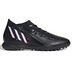 adidas Youth  Predator Edge.3 Turf Soccer Shoes (Black/White/Blue)