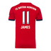 adidas Youth Bayern Munich James #11 Soccer Jersey (Home 18/19)