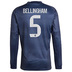 adidas  Real Madrid Bellingham #5  Long Sleeve Soccer Jersey (Away 25/26) - SALE: $129.95
