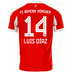 adidas Youth  Bayern Munich Diaz #14  Soccer Jersey (Home 25/26)
