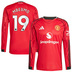 adidas  Manchester United Mbeumo #19 LS Jersey (Home 25/26)
