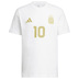 adidas  Argentina Lionel Messi #10 Soccer Tee (White/Gold)