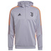 adidas Juventus Tiro 21 Soccer Hoody (Glory Grey/Golden Orange)