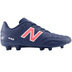 New Balance 442 v2 Academy Wide Width FG Soccer Shoes (Navy/Silver/Red)
