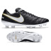 Nike Tiempo Legacy II FG Soccer Shoes (Black/White/Gold)