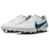 Nike  Tiempo Legend 9 Academy FG Soccer Shoes (White/Pink/Blue)