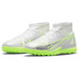 Nike Youth Mercurial Superfly 8 Academy Turf Shoes (White/Volt)