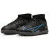 Nike Youth Mercurial Superfly 8 Academy Turf Shoes (Black/Blue)