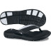 Nike Womens Comfort Thong Soccer Sandal / Slide (Black/White)
