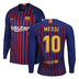Nike Barcelona Lionel Messi #10 LS Soccer Jersey (Home 18/19)