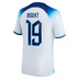 Nike England  Mount #19 Soccer Jersey (Home 22/24)