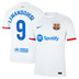 Nike Youth  Barcelona  Lewandowski #9 Soccer Jersey (Away 23/24)