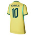 Nike Youth  Brazil Neymar Jr. #10 Soccer Jersey (Home 26/28)