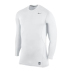 Nike Pro Combat HyperWarm Fitted 1.2 Crew Training Top (White)