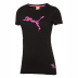 Puma Womens Project Pink Soccer Tee (Black/Pink)